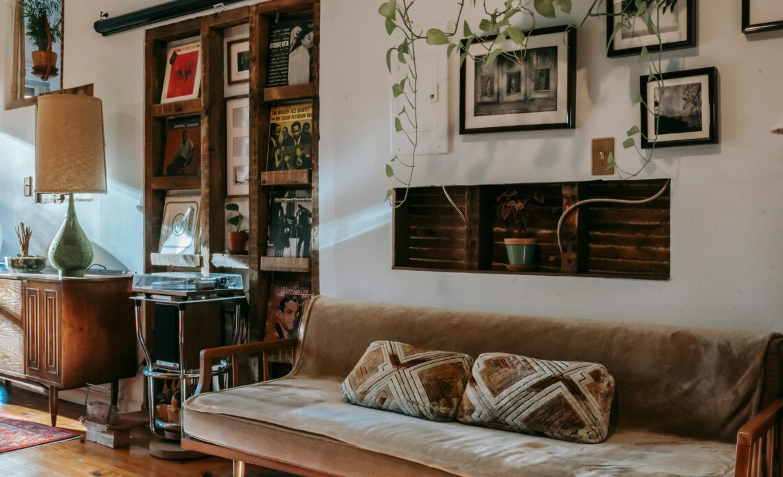 boho style living room