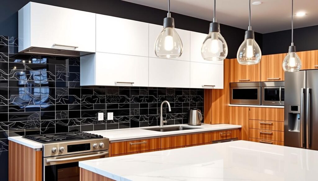 modern kitchen backsplash